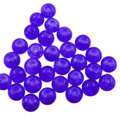crackle bead 6mm violet (30pcs) China - k825