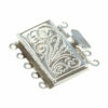 box clasp trunk 22x24 mm silver color - f10036