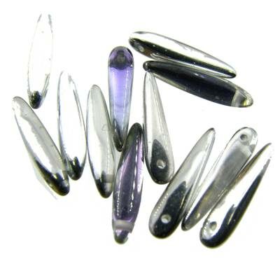 Thorn 5x16mm Crystal Vitrail Violet (12pcs) Czech - j3045