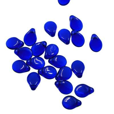 (Latviski) lapiņas Pip 5x7mm kobalta zilas caursp. "Cobalt Blue" (24gab) Čehija