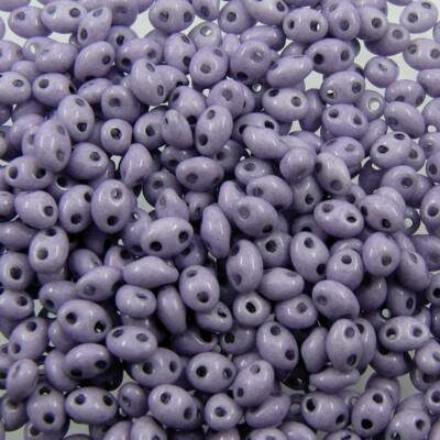 seed beads TWIN 2.5x5mm grayish violet (25g) Czech - j2097