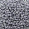 seed beads TWIN 2.5x5mm Solgel Dyed Lt Gray (25g) Czech - j2098