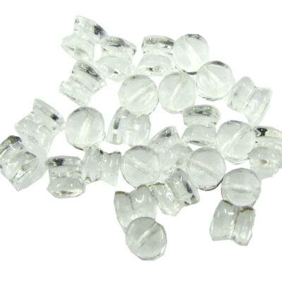 bead Pellet 4x6mm Crystal (24pcs) Czech - j3050