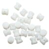 bead Pellet 4x6mm White Alabaster (24pcs) Czech - j3066