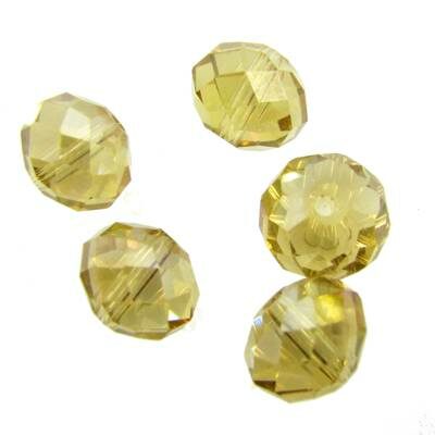 rondelle 8x10mm pale yellow AB (10pcs) China - k1081