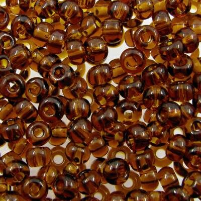 seed beads N6 Madeira Topaz (25g) Czech - j1523