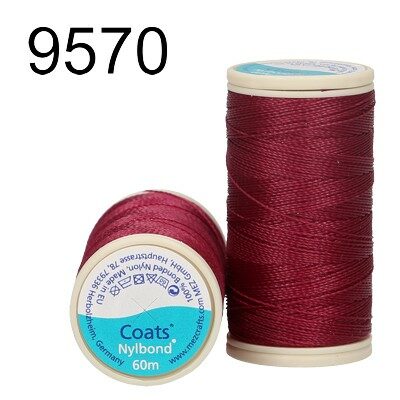thread Nylbond 60m 100% bonded nylon Beet Red - ccoat450506009570