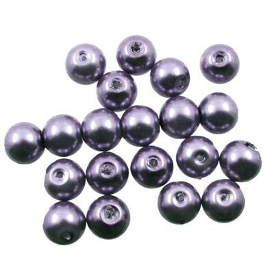 bead round 8mm (20pcs) grayish violet - k1202