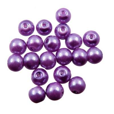 bead round 8mm (20pcs) violet - k1014