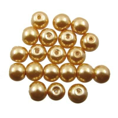 bead round 8mm (20pcs) peach - k1009