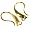 ear wire 17mm gold color (1pcs) - f10503