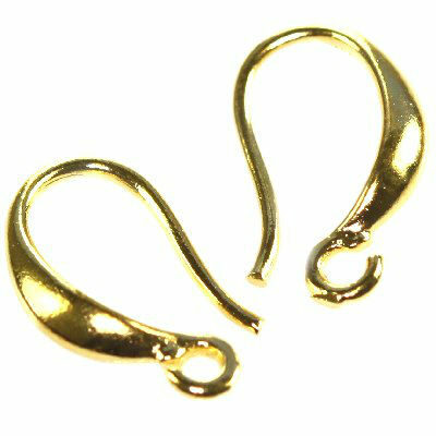 ear wire for children 13mm gold color - f10505