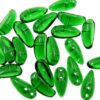 beads Chilli 4x11mm Crysolite green (24pcs) Czech - j3114