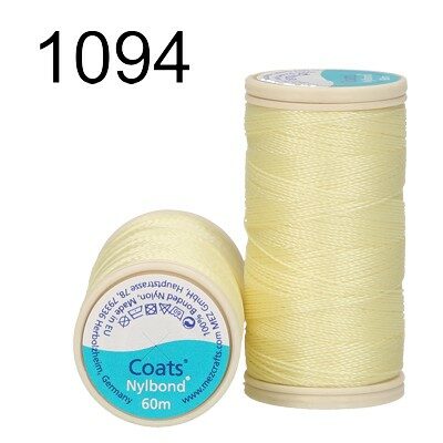 thread Nylbond 60m 100% bonded nylon l.yellow - ccoat450506001094