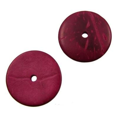 coco disk 24x4mm red - k1116-sa