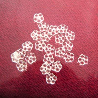 spacer 5mm Forget-Me-Not Crystal  (24pcs) Czech - j3201