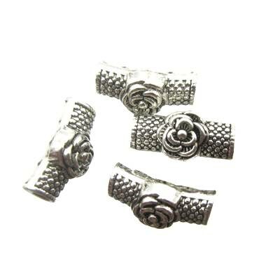 connector 15x7x7mm old silver color (10pcs) - k1198