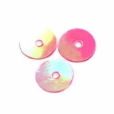 sequins circles 8mm pink (10g; ~500pcs) - f7137