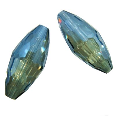 bead oval 35x16mm MC crystal gray blue AB - k1020