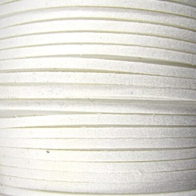 cord velveteen 3x2mm (1m) white - k1126