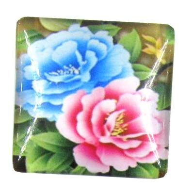 cabochen 25mm glass square 25mm - k1292-41