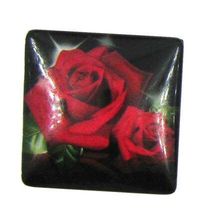cabochen 25mm glass square 25mm - k1292-43