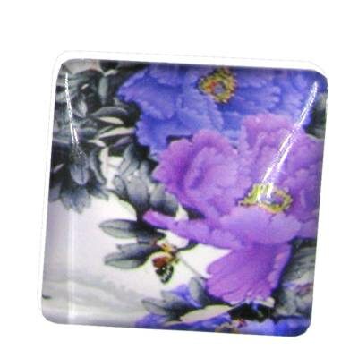 cabochen 25mm glass square 25mm - k1292-57
