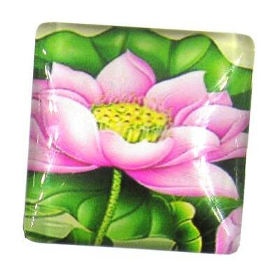 cabochen 25mm glass square 25mm - k1292-60