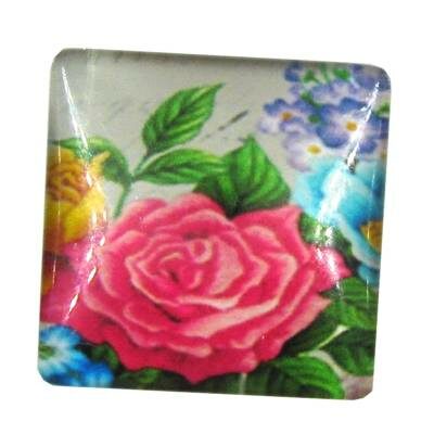 cabochen 25mm glass square 25mm - k1292-62