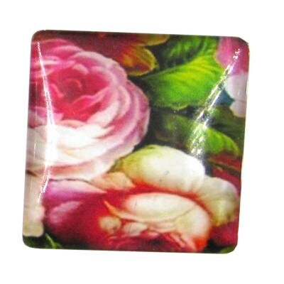 cabochen 25mm glass square 25mm - k1292-63