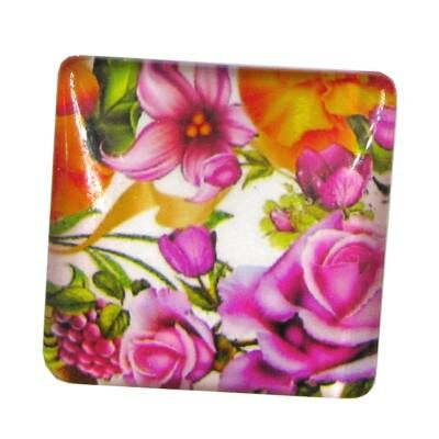 cabochen 25mm glass square 25mm - k1292-65