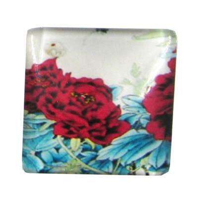 cabochen 25mm glass square 25mm - k1292-66