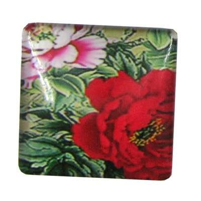 cabochen 25mm glass square 25mm - k1292-73