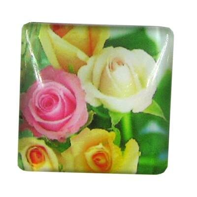 cabochen 25mm glass square 25mm - k1292-74