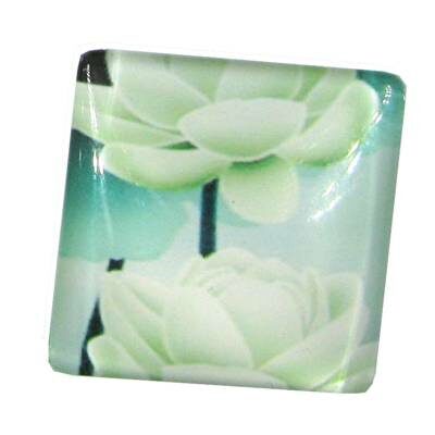 cabochen 25mm glass square 25mm - k1292-75