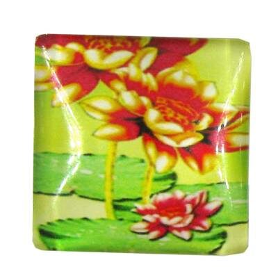 cabochen 25mm glass square 25mm - k1292-79