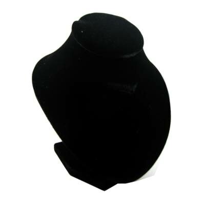 necklace standing bust display 138x158x97mm black - k1300