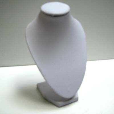 necklace standing bust display 100x153x86 white - k1299