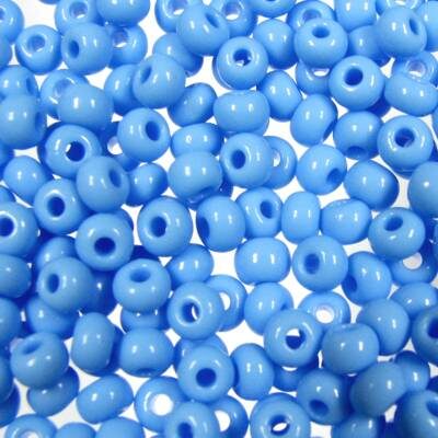seed beads N6 Light Blue (25g) Czech - j1032