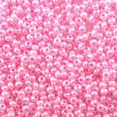 seed beads N10 Pearl Pink Ceylon (25g) Czech - j1550