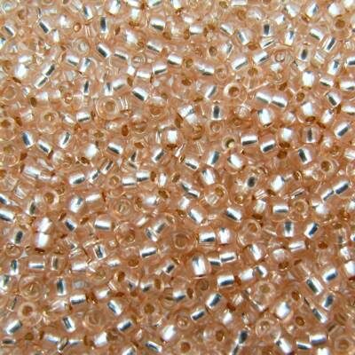 seed beads N10 Champagne silver lined (25g) Czech - j1561