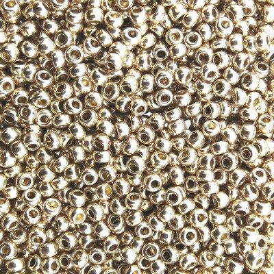 seed beads N10 White Gold Solgel Metallic (25g) Czech - j1567