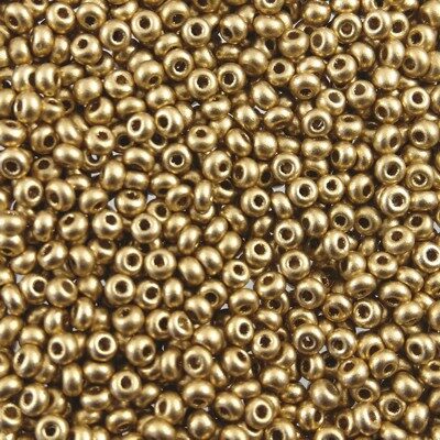 seed beads N10 Aztec Gold (25g) Czech - j1572