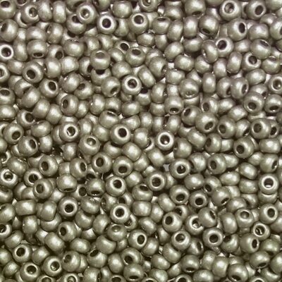 seed beads N10 Gunmetal (25g) Czech - j1575