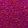 seed beads N10 Siam Ruby Rainbow (25g) Czech - j1578