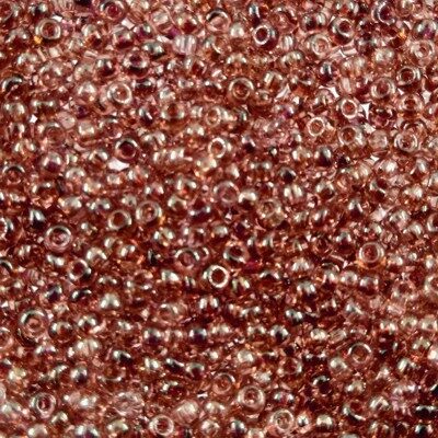 seed beads N10 Rosy Lustered (25g) Czech - j536