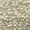 seed beads N6 Light Silver (25g) Czech - j391