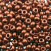 seed beads N6 Copper mat.metal (25g) Czech - j1558