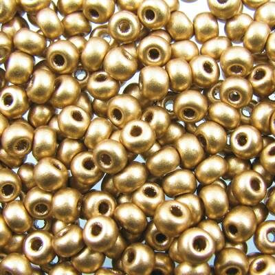 seed beads N6 Aztec Gold (25g) Czech - j1557