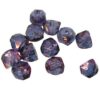 bead firepolished Hill 6mm Purple Vega On Crystal lustered (12pcs) Czech - j3506